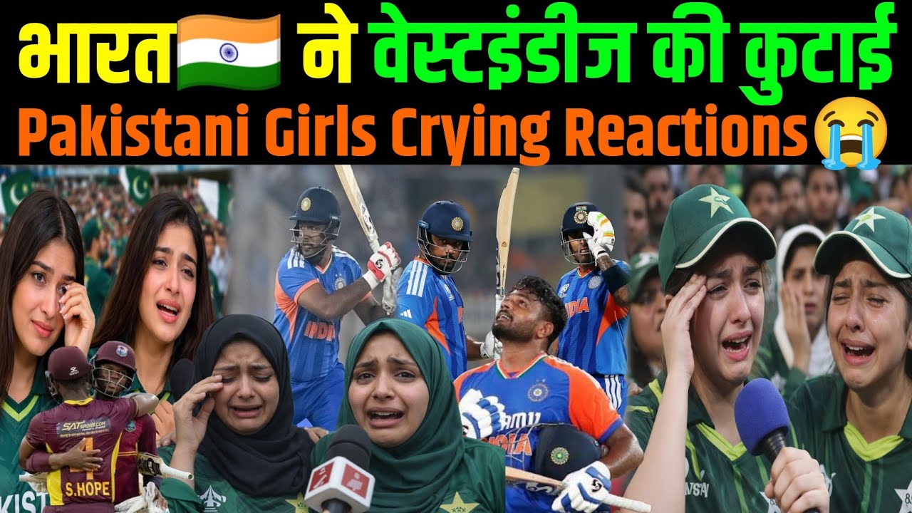 IND 199/5 Destroy WI In World Cup | Sanju 97 India Qualify For Semi | Pakistani Girl Crying Reaction