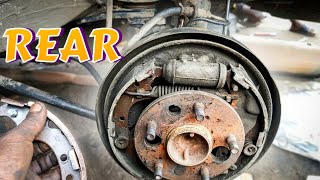 How To Replace Rear Drum Brakes! The Right Way. 