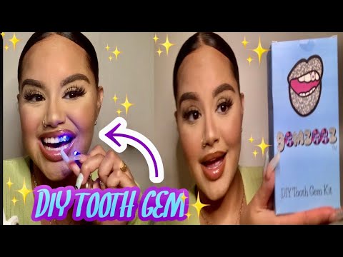 I TRIED GEMZEEZ DIY TOOTH GEM KIT AT HOME 💎 