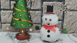 DIY Snowman Of Cotton • How To Make Snowman At Home • Amazing Holiday DIY Project • Christmas Gift
