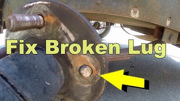 How To Replace Broken Lug Bolt In 5 Minutes