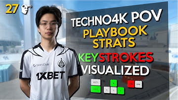 🔥WATCH HOW TECHNO4K DOMINATES NUKE! (KEYSTROKES VISUALIZED) - FACEIT GAMEPLAY | CS2 POV