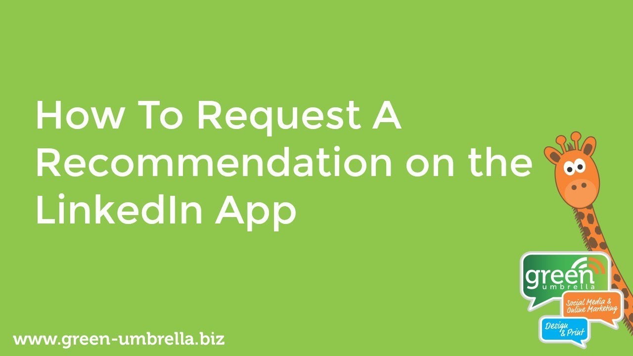 How to Request A LinkedIn Recommendation on iPhone App - YouTube