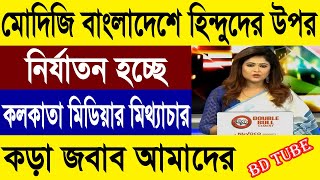 বাংলাদেশে হিন্দু নির্যাতন হচ্ছে মোদিজি (পশ্চিমবাংলার মিডিয়া) Indian media on Bangladesh । BD Tube