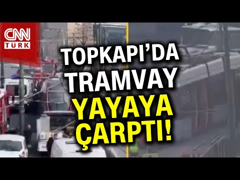 Topkapı'da Feci Tramvay Kazası! 1 Kişi Tramvayın Altında Kaldı... #Haber