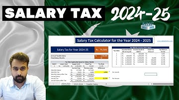 Salaried Tax Calculator Tax Year 2024-25 | Pakistan Budget 2024-25
