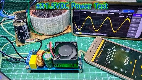 Modified IRS2092s Board Follow Up Test at ±31.5vdc #classd #irs2092s #amplifier