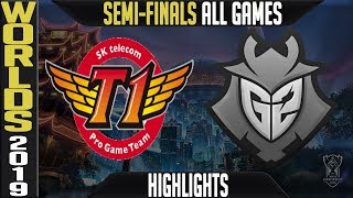 SKT vs G2 Highlights ALL GAMES | Worlds 2019 Semi-finals | SK Telecom T1 vs G2 Esports