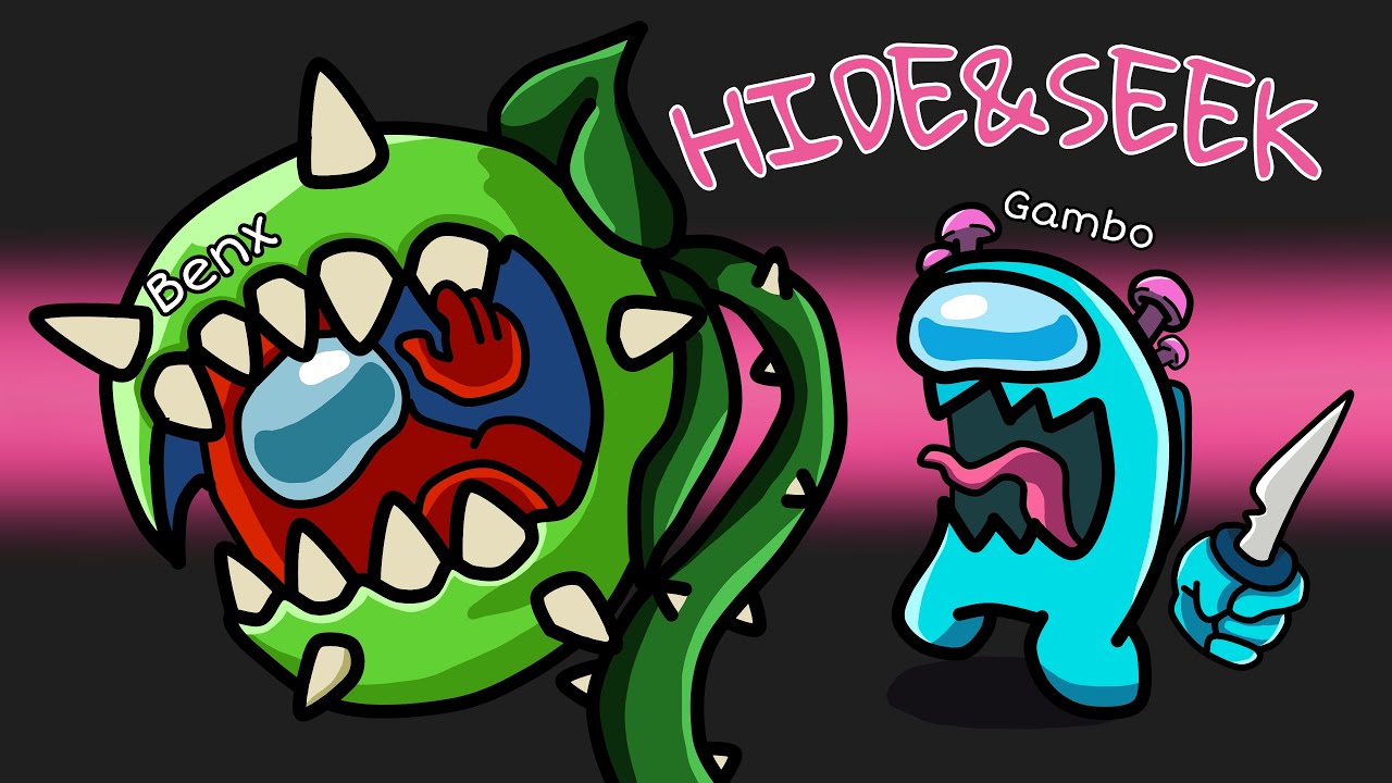 XXL YOUTUBER AMONG US HIDE AND SEEK! (Neue Map)