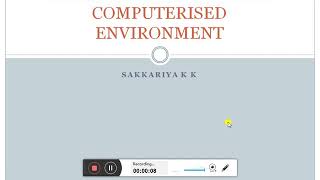 Auditing through computer