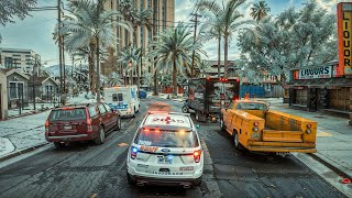 Jogando GTA 5 como um policial da cidade Interpretacao de um policial da vida re