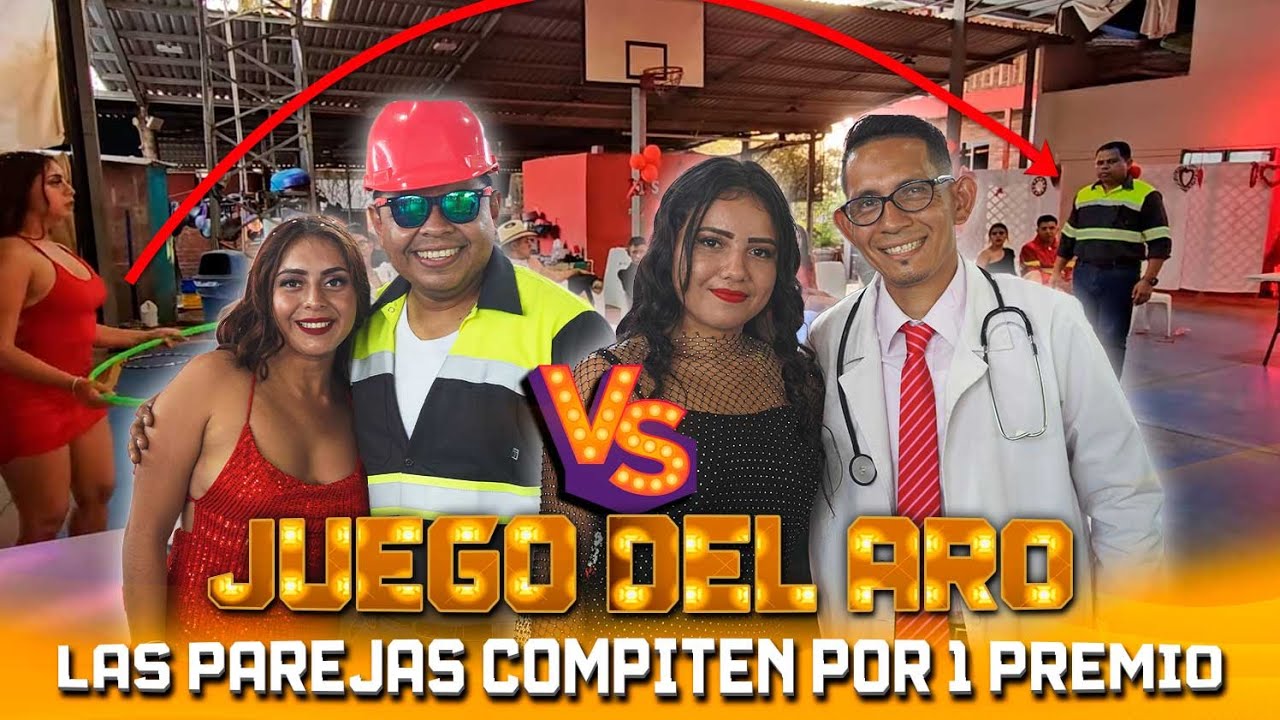 LA PAREJA QUE LOGRE METER MAS AROS, suma puntos para su equipo y ganarse un premio🎁