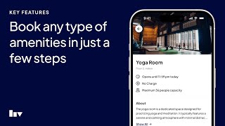 Book any type of amenities in just a few steps