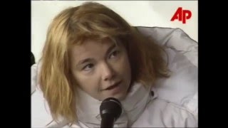 Björk in press conference from tibetan freedom concert, June 16 1996.