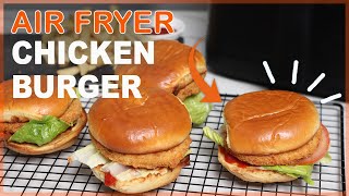 Crispy Frozen Chicken Patties in Air Fryer - Quick and Easy Dinner