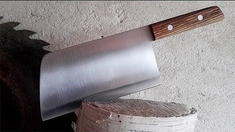 Make a cleaver (knife) out of the saw blade