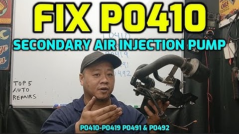HOW TO FIX P0410 SECONDARY AIR INJECTION MALFUNCTION CODE