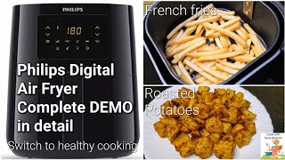How to use an Air Fryer | Philips Air Fryer Review | Air Fryer Recipes | French Fries | Potato Roast