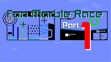 Algodoo Fan Marble Race - Part 1