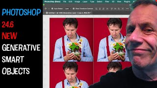 Photoshop 24.6 Beta Generative Fill & Smart Objects | How To | Poster