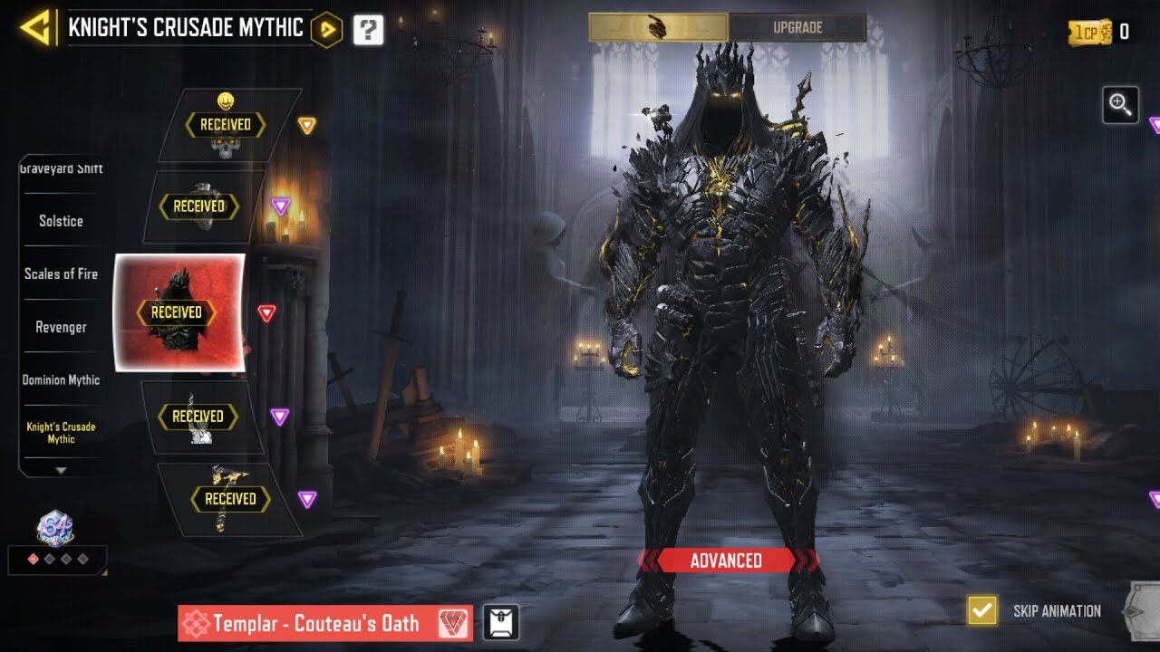 Knight's Crusade Mythic Drop | Mythic Templar Max & Legendary PP19 Bizon | Call Of Duty®: Mobile | ✨