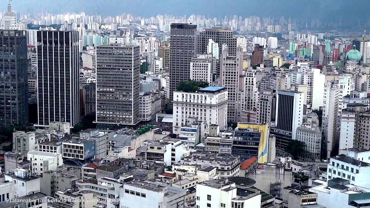 Vista panorâmica de São Paulo do Terraço Itália. - YouTube