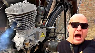 ✅The most powerful BICYCLE MOTOR!!! Assembling a Bicycle with a Motor in India⚡️💥🌪