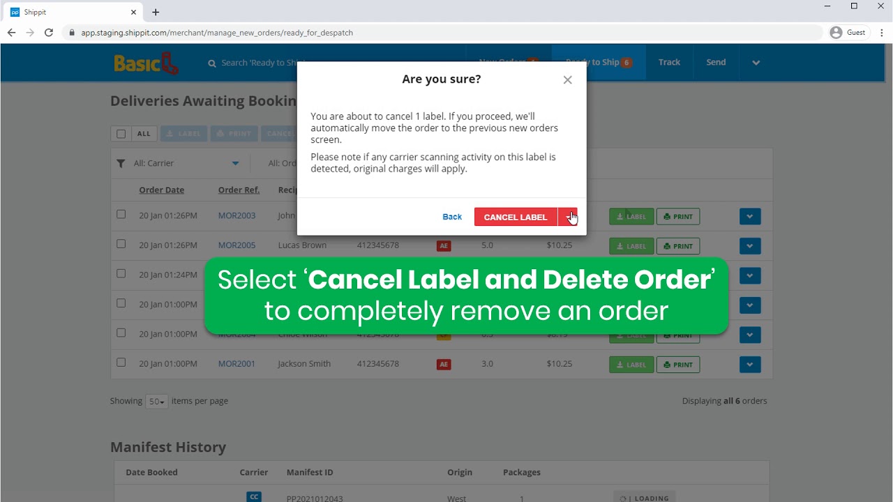 How To Cancel Quadpay Order