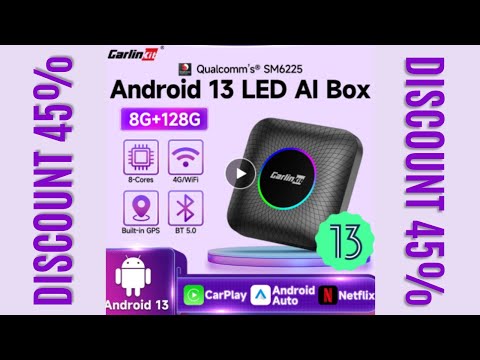 Android 13 CarlinKit CarPlay AI Box Qualcomm SM6225 Wireless