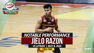 NOTABLE PERFORMANCE: Jielo Razon | UPHSD Altas vs Letran Knights (Final Four) | May 8, 2022