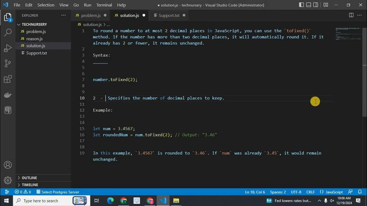 How to Round Numbers to At Most 2 Decimal Places in JavaScript – Simple ...