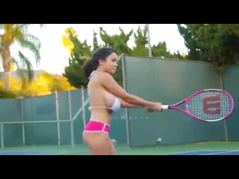 girls bikini tennis