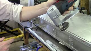 Demonstration of Bosch GSC 12V-13 Cordless Sheet Metal Shear