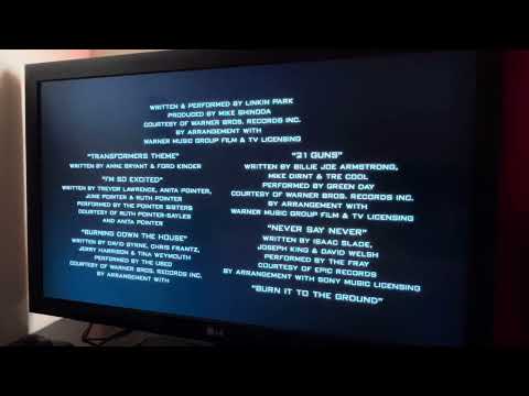 Closing To Transformers Revenge Of The Fallen UK Blu Ray 2009 