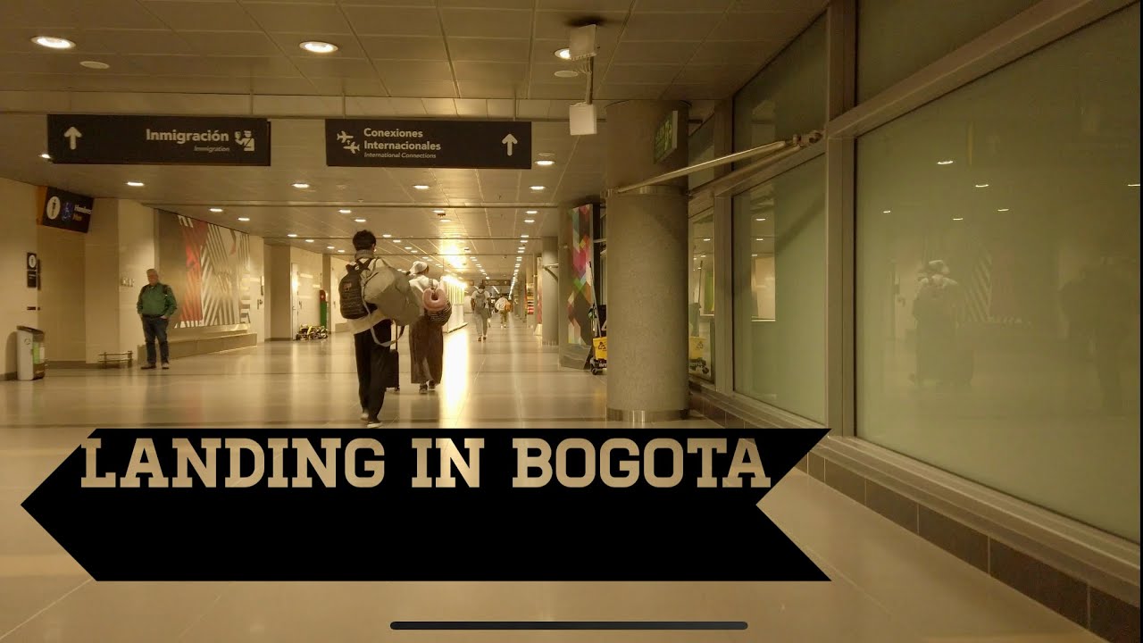 Landing in Bogota, Colombia El Dorado Airport 1/23/2024