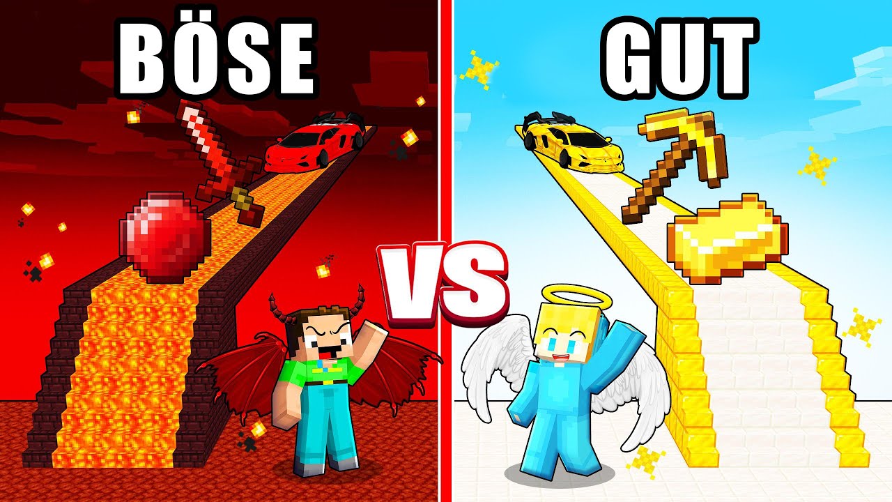 Ukris GUTE Brücke vs Billys BÖSE Brücke Survival Battle in Minecraft!