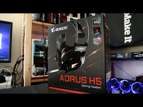 A gaming headset with 16.7 million colors - Gigabyte Aorus H5