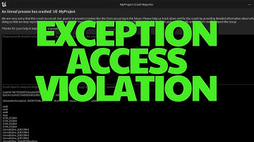Fix Unreal Engine 5 Unhandled Exception EXCEPTION ACCESS VIOLATION writing address 0x00007fff 🟢⚠️