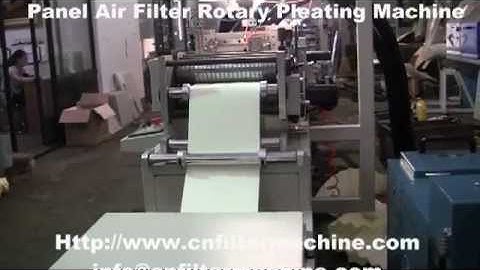 Panel Air Filter Rotary Pleating Machine