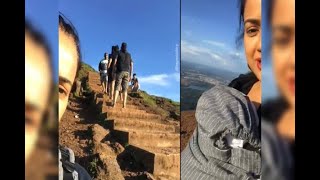 Sameera Reddy attempts climbing tallest peak in Karnataka carrying newborn daughter Nyra Varde