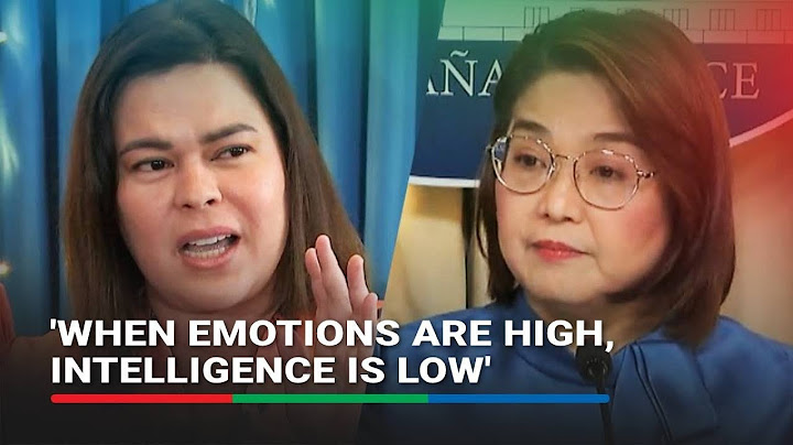 'Bobo'? Palace answers VP Sara, says 'intelligence is low' when emotions are high | ABS-CBN News