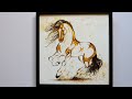 How to | Easy Horse Painting Tutorial / Abstract Acrylic Painting with Gold Leaf / Step By Step