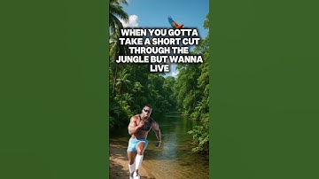 #RustMemes When you gotta take a jungle shortcut #Rust #RustGame #Memes #Gaming