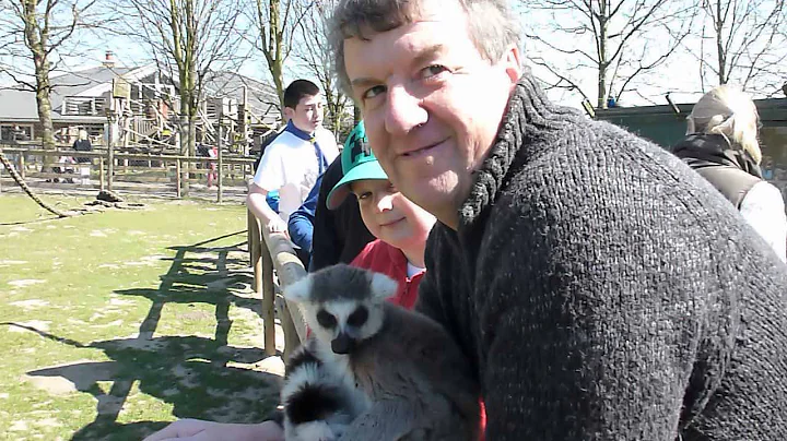 Keith and the lemur at Wingham Wildlife Park 2015.