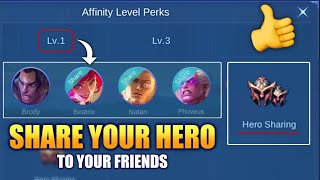 HERO SHARING PERK OF AFFINITY | MOBILE LEGENDS screenshot 5