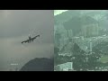 Split Screen Cockpit Video Boeing 747 Landing at Hong Kong Kai Tak 香港 啟德機場 1998
