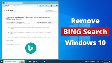 Bing Search verwijderen uit Windows 10