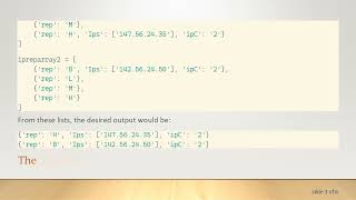 Extracting Key-Value Pairs from Lists and Dictionaries in Python