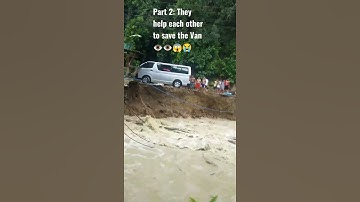 Thumbnail of Part 2: ACTUAL VIDEO OF LANDSLIDE THAT ALMOST TOOK THE VAN/#foryou #shorts #fyp #trending  #humanity