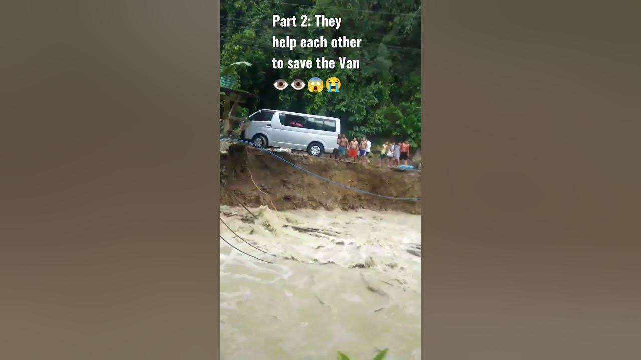 Part 2: ACTUAL VIDEO OF LANDSLIDE THAT ALMOST TOOK THE VAN/#foryou #shorts #fyp #trending  #humanity